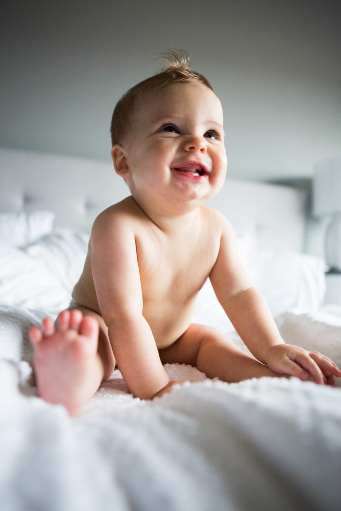 Baby at home in Calgary photography session