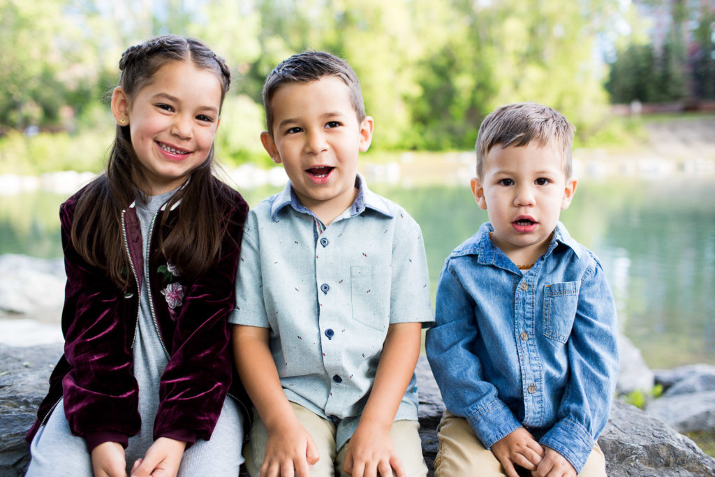 Siblings together for photo