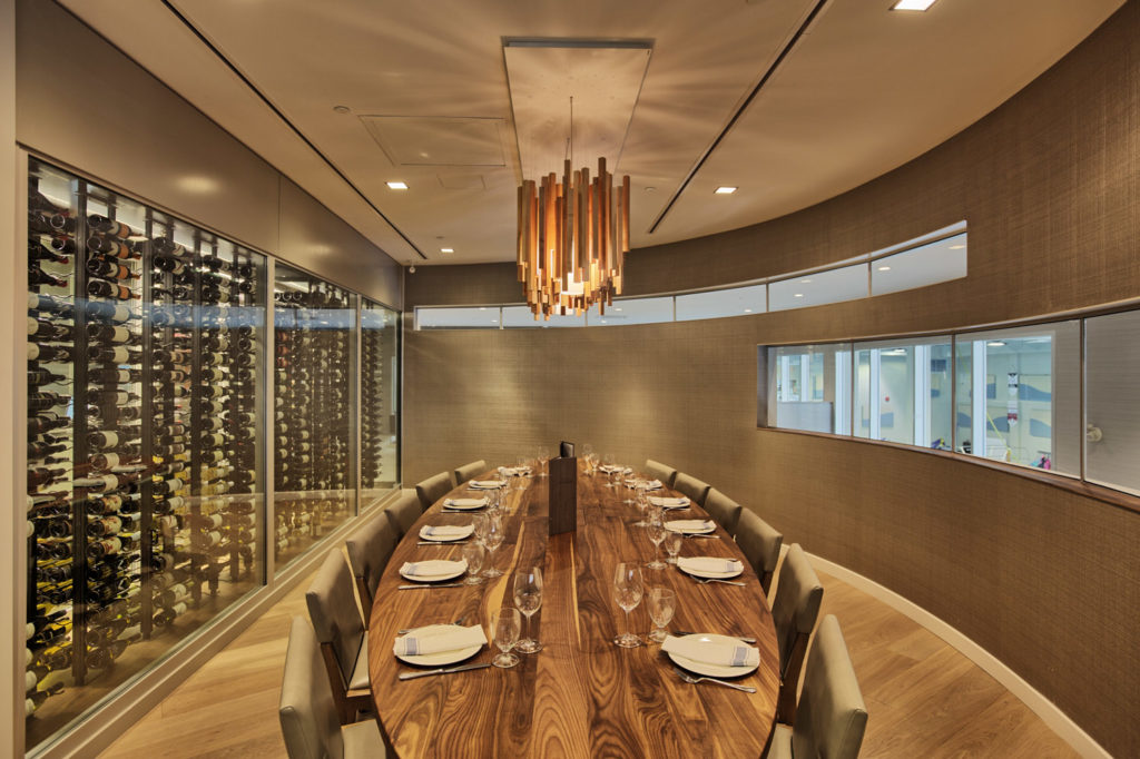 winter club dining room project photography