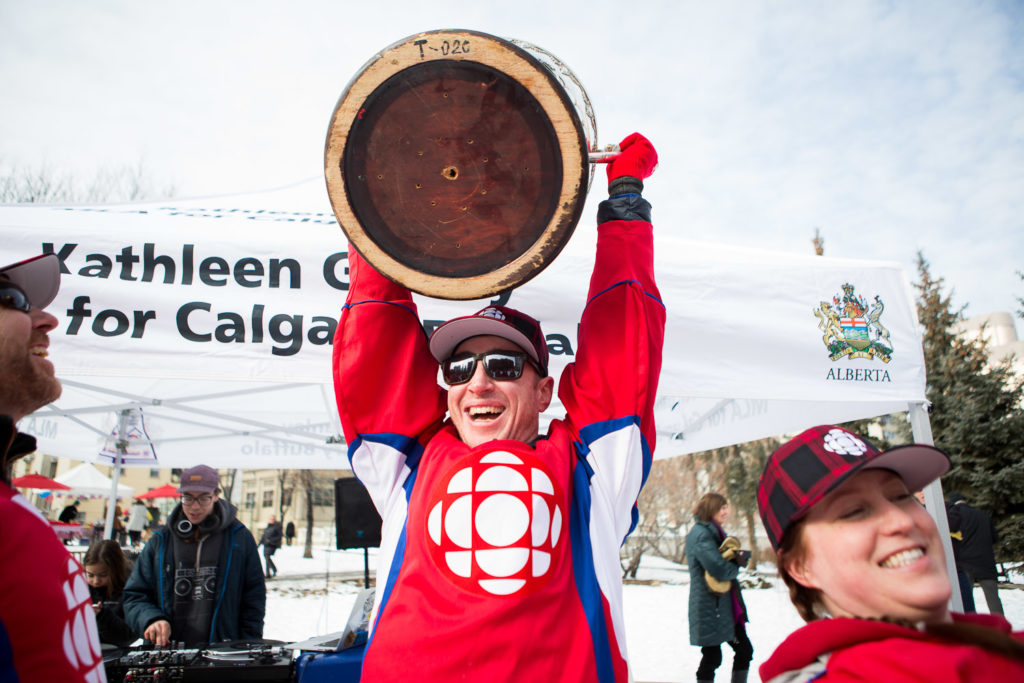 Community event photography Bonspiel winner